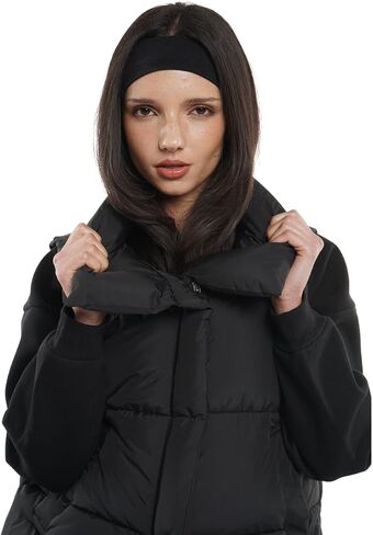 Women's Puffer Vest, Sleeveless Bubble Winter Vests Outerwear with Pockets, Casual Versatile Padded Warm Puffy Gilet in Kuwait