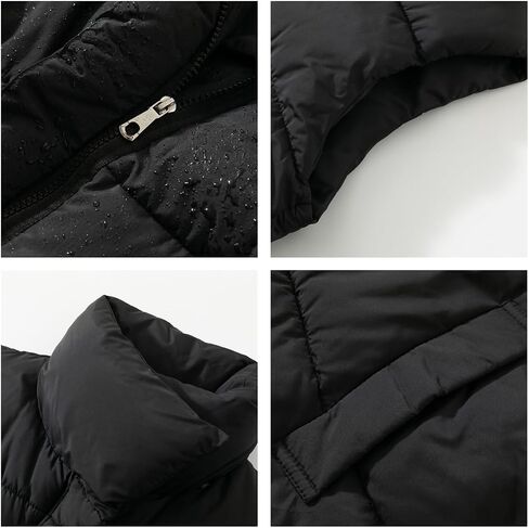Women's Puffer Vest, Sleeveless Bubble Winter Vests Outerwear with Pockets, Casual Versatile Padded Warm Puffy Gilet in Kuwait