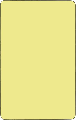Flash Furniture 30''W x 60''L Rectangular Yellow Thermal Laminate Activity Table - Standard Height Adjustable Legs in Saudi Arabia