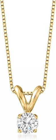 Ross-Simons 0.25 Carat Diamond Solitaire Necklace in 14kt Yellow Gold. 18 inches in Saudi Arabia