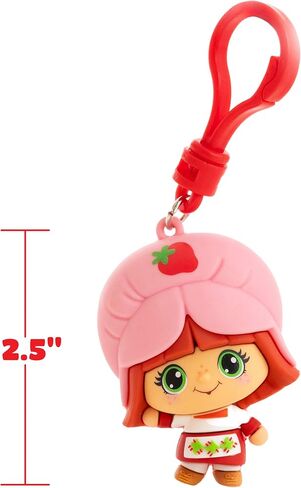 The Loyal Subjects Strawberry Shortcake Mystery Blind Bag 2.5-inch Cheebee Keychain Figure 3-Pack - Receive 3 Mystery Blind Bag Cheebee Keychain/Backpack/Clip-on Figures in Saudi Arabia