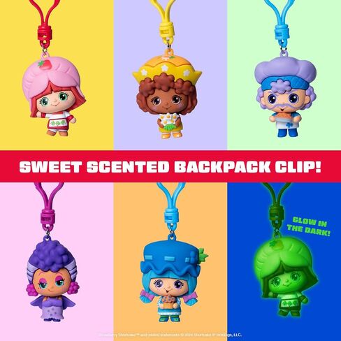 The Loyal Subjects Strawberry Shortcake Mystery Blind Bag 2.5-inch Cheebee Keychain Figure 3-Pack - Receive 3 Mystery Blind Bag Cheebee Keychain/Backpack/Clip-on Figures in Saudi Arabia
