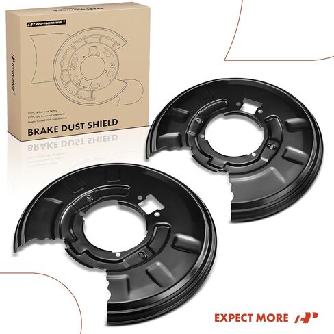 درع غبار الفرامل الجانبية الخلفية A-Premium متوافق مع موديلات BMW المختارة - 325xi 2001-2005، 330Ci 2001-2006، 330i 2001-2005، 330xi 2001-2005، X3 2004-2010 - استبدال # 34211166107، 34211166108 ، طقم مكون من قطعتين in Saudi Arabia