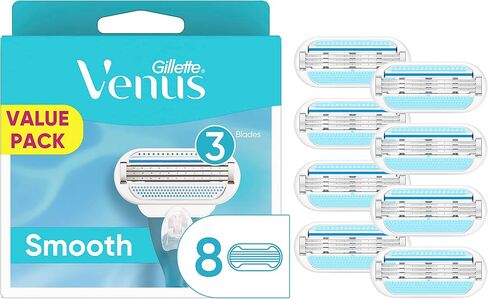 Gillette Venus Smooth Womens Razor, Includes 1 Handle, 2 Razor Blade Refills in Saudi Arabia
