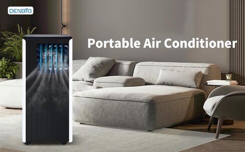 Portable Air Conditioner for Room up to 350 sq.ft, 8,000 BTU A/C Unit with Dehumidifier and Cooling Fan with 2 Speeds, 24-Hour Timer, Sleep Mode, Remote Control, Window Installation Kit in Saudi Arabia