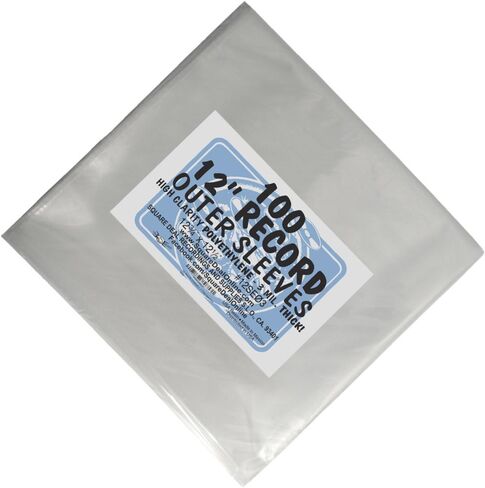 (25) 12" Record Outer Sleeves - INDUSTRY STANDARD 3mil Thick Polyethylene - 12 3/4" x 12 1/2" in Saudi Arabia
