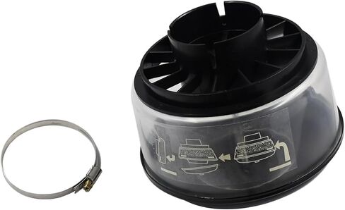 D3NN9A660E مجموعة المنظف المسبق للهواء 2.50 بوصة مدخل OD 7 بوصة وعاء 81836784 1682798M1 86620242 متوافق مع Massey Ferguson 230 240 250 253 متوافق مع Ford New Holland Donaldson H001251 in Kuwait