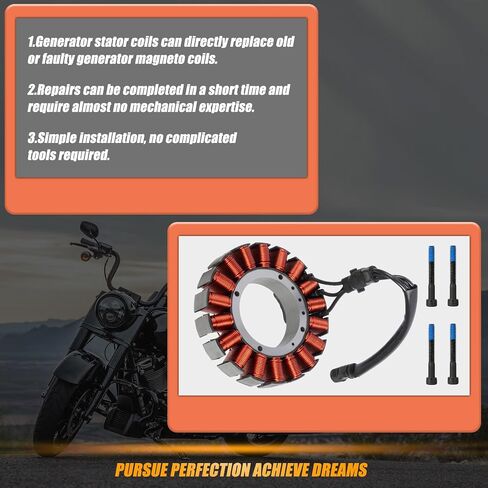 ملف الجزء الثابت من مولد RANSOTO متوافق مع 2006-2013 Harley Davidson Electra Glide Road King Road Glide Replace 2998706 29987-06A 29987-06B 29987-06D in Saudi Arabia