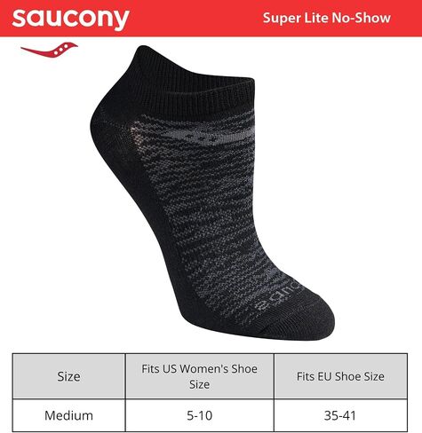 Saucony Women's Rundry Performance 8 Pairs Super Lite No-Show Athletic Socks, M in Kuwait