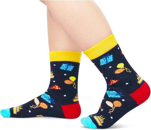 Birthday Gifts Ideas for Boys - Socks for 4-12 Year Old Boys Girls, Funny Novelty Crazy Socks for Kids Age 4-12 in Saudi Arabia