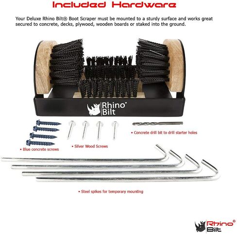 Boot Scraper, Deluxe Boot Scrapers - Outdoor Boot Brush Extra Wide for Commercial and Industrial use in Saudi Arabia