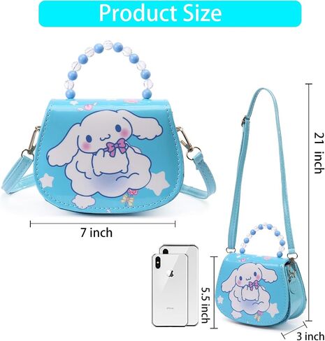 Little Girl Purse Kids Cute Cartoon Crossbody Bag Kawaii Anime Wallet Purses Toddler Shoulder Bag in Saudi Arabia