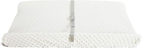Munchkin® Secure Grip Waterproof Baby Changing Pad for Dresser, Wipeable Contoured Diaper Changing Mat with Safety Straps and Non-Slip Grip, 14.75 x 31, White in Saudi Arabia