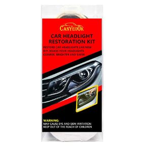 Car Headlight Restoration Kit to Solve Fogging and Scratches Headlight Cleaner, Easily Restores Crystal Shine Headlight Restoration, Includes 15 Pieces with Wash Care Headlight Restore Tool