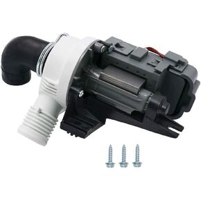 (𝙐𝙥𝙜𝙧𝙖𝙙𝙚𝙙) W10536347 Washer Drain Pump AP5650269 Fit for whirlPool kenMore Washing Machine Replaces W10155921 W10049390 2392433 8542672 AP5650269 PS5136124 with 3 Mounting Screws