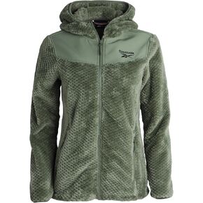 Reebok Women's Fleece Zip Up Jacket - Warm Snow Fleece Winter Jacket with Hood - Insulated Winter Jackets for Women (S-XL)