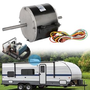 3315332.005,AC Condenser Fan Motor,Air Conditioner,Compatible with Dometic Brisk Air II Penguin B57915 B59516 B59146 B59186 B59196 B59530,Genteq F48AF70A61 NBK Y7L423C032L 20435 Broad Ocean