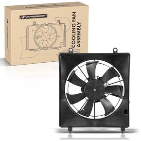 A-Premium Right A/C Condenser Fan Assembly Compatible with Select Honda & Acura Models - Accord 2013-2017, TLX 2015-2020, 2.4L - Replace# 386155A2A02, 386115A4H01