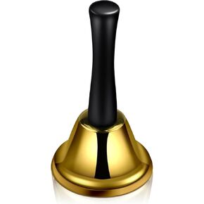 Hand Bell Classic Dinner Bell Hand Bells Loud Call Bell Service Bell Used for Weddings School Classroom Service and Game Parties Christmas