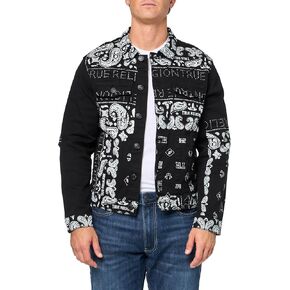 True Religion Men's SN Jimmy Jacket Discharge Bandana