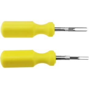2PCS Car Terminal Removal Tool 2mm & 3mm Wire Connector Pin Release Puller Stainless Steel Pin Extractor Dismount Tool for Mechanical Repair Tool