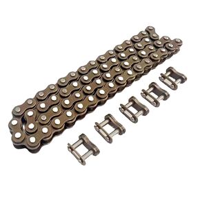 25H Chain 62 Link Starter Timing Chain with Master Links for 70cc 110cc 90cc 125cc Coolster Electric Start TaoTao SunL Peace JCL Baja Kazuma Falcon Chinese ATV 4 Wheeler Quad Go Kart Dirt Bike