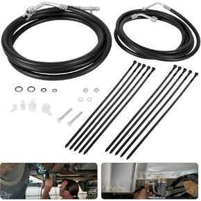 YTE33439 Rear AC Line Set, Durable High-Pressure Air Conditioning House Replacement for 2007-2014 Chevy Tahoe, Yukon, Escalade Short Wheelbase SUV,Rear Auxiliary AC Hose Kit with Nylon Cable Ties