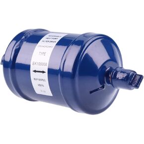 3/8'' Bi-Flow SAE Sweat Liquid Line Filter Drier Heat Pump SFK-083S 92070 for Refrigerant HCFC HFC Straight Cool Air Conditioners R502 R507 R404A from 1 to 5 Tons