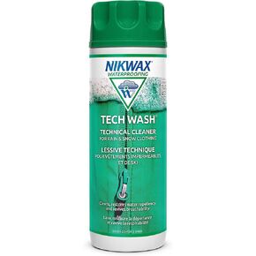 Nikwax Tech Wash 34 fl. oz., Nikwax Tech Wash Technical Cleaner for Jackets and Outerwear, Restores Waterproofing in Rain, Ski, and Snow Gear, Safe for Gore-Tex and DWR