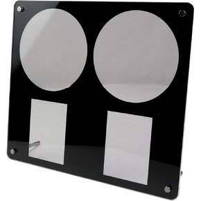 Photocard and CD Holder Stand, Acrylic Album CD/Photocard Display Stand, 9×6.5 cm Holds 2 Photocards Display Clear Trading Cases Protectors for Kpop Photocard Sports Card (1 CD & 2 Cards)