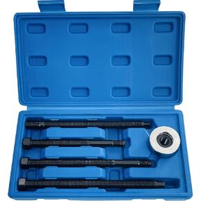 5Pcs Harmonic Balancer Installer Set, Extra Long Crank Pulley Damper Installation Tool for V8 and V6 Engines, Compatible with Dodge Chrysler Ford GM