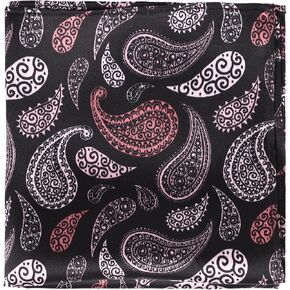 Paisley Silk Pocket Square for Men, Suit Handkerchief for Tux Wedding Prom