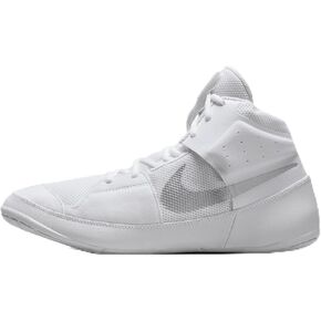 Nike Fury Wrestling Shoes (AO2416-102, White/White/Metallic Silver) Size 10