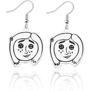 FAADBUK Horror Movie Inspired Earring Horror Girl Fandom Gift Halloween Earrings for Her