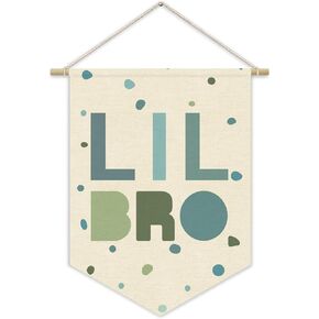 Kidroom Decor Canvas Banner Nursery Decorations Sibling Sign Sibling Squad Newborn Twins Playroom Bedroom Wall Hanging Pennant Flag Canvas Banner 15x11in