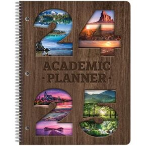 Dated Middle High School Student Planner 2024-2025 Academic School Year, Large (8.5" by 11") Matrix Style Datebook with Telluride Cover