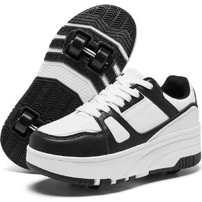 Roller Skate Shoes for Kids Girls Boys Detachable Wheeled Fashion Sneakers