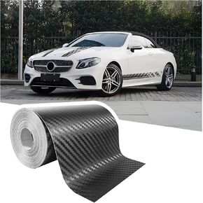30FT x 4" Carbon Fiber Wrap Pin Striping Tape for Cars,Carbon Fiber Tape for All Vehicles Body Components,Universal Automotive Pinstriping Tape Car Decorations for Car Truck (4 inch)