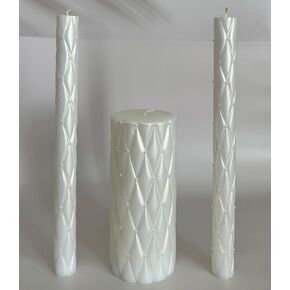 Unity Candle Set for Wedding - Wedding Unity Set for Reception and Ceremony - Candle Sets - 6 Inch Pillar and 2 * 10 Inch Tapers