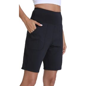 Women's 9" Athletic Running Shorts High Waist Quick Dry Hiking Shorts Workout Gym and Sports Shorts