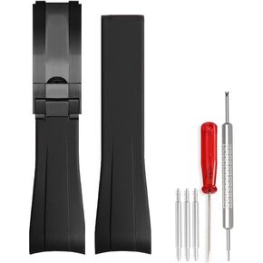 Wentokye Rubber Watch Band For Casio AQ-S810W AEQ-110 18mm Black Resin Strap Replacement