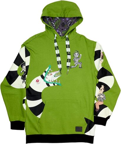 سويت شيرت بقلنسوة للجنسين من Loungefly Beetlejuice مقاس XL in Saudi Arabia
