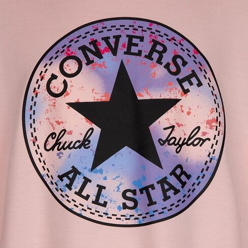 طقم رقعة Chuck Patch Crew للفتيات من Converse (للأطفال الكبار) وردي عاصف LG (للأطفال الكبار من عمر 12 إلى 14 عامًا) in Saudi Arabia