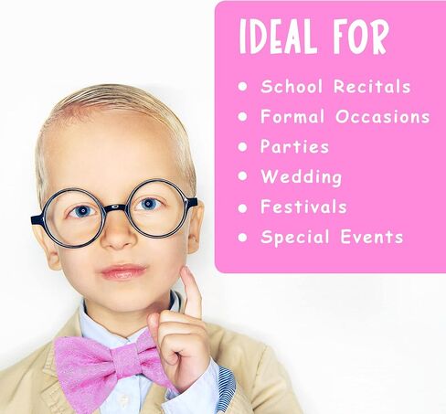Boys Child Kids Bow Ties Paisley Design Adjustable Pre Tied Clip-On Bow Tie Handkerchief Set in Saudi Arabia