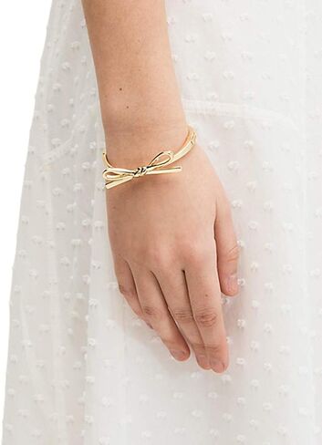 Kate Spade New York Skinny Mini Gold Bow Bangle Bracelet in Saudi Arabia