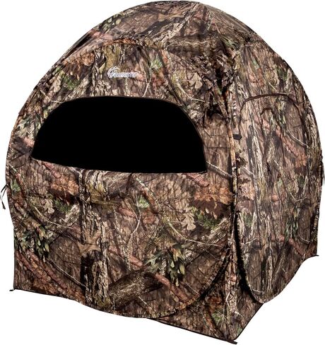Ameristep Doghouse Run & Gun Hunting Blind | Lightweight 2 Person Ground Blind in Mossy Oak Break-Up Country, One Size in Saudi Arabia