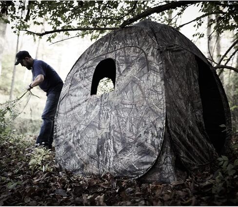 Ameristep Doghouse Run & Gun Hunting Blind | Lightweight 2 Person Ground Blind in Mossy Oak Break-Up Country, One Size in Saudi Arabia