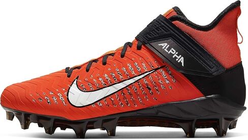 حذاء Nike Alpha Menace Pro 2 Mid لكرة القدم للرجال برتقالي/أسود/أبيض AQ3209-801 مقاس 8 أمريكي in Saudi Arabia