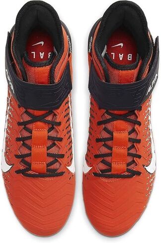 حذاء Nike Alpha Menace Pro 2 Mid لكرة القدم للرجال برتقالي/أسود/أبيض AQ3209-801 مقاس 8 أمريكي in Saudi Arabia