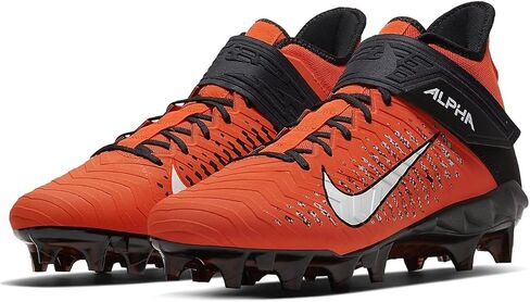 حذاء Nike Alpha Menace Pro 2 Mid لكرة القدم للرجال برتقالي/أسود/أبيض AQ3209-801 مقاس 8 أمريكي in Saudi Arabia